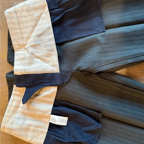 Ralph Lauren Double RL Black/Olive Broken Herringbone Straight Leg Trousers - Picture 7 of 10